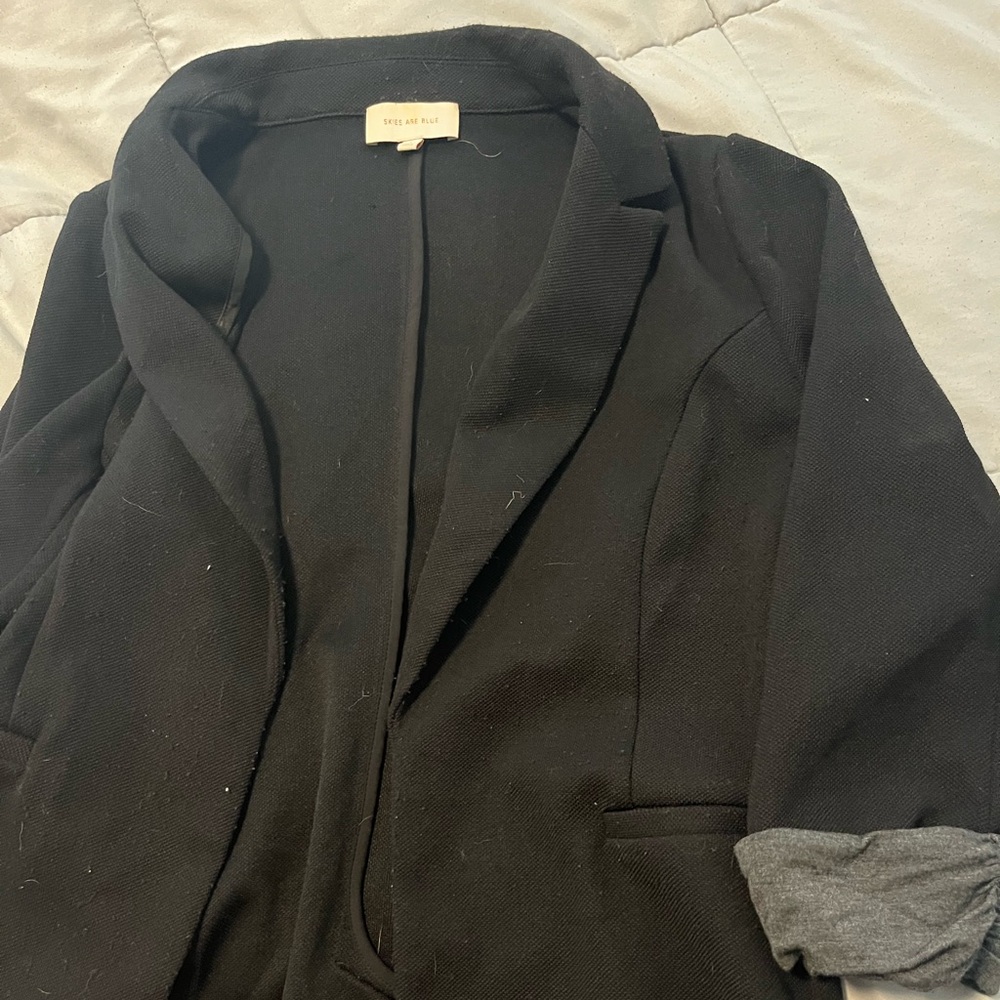 Skies Are Blue Classic Black Blazer